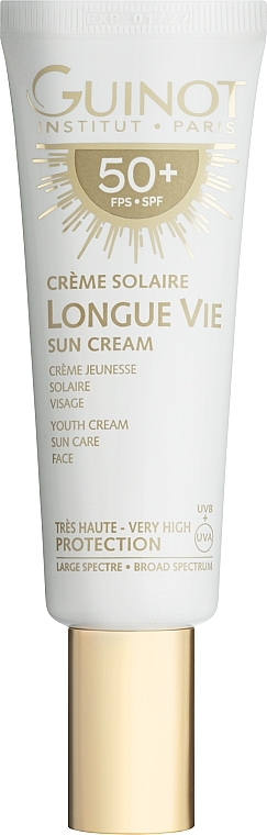 Омолаживающий солнцезащитный крем для лица - Guinot Longue Vie Sun Cream SPF 50+ — фото N1