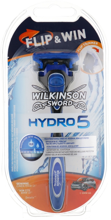 Мужской станок с подставкой - Wilkinson Sword Hydro 5 Flip&Win — фото N1