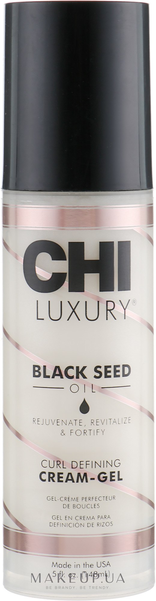 Незмивний крем для кучерявого волосся  - Chi Luxury Black Seed Oil Curl Defining Cream-Gel — фото 148ml