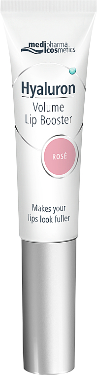 Бальзам для губ "Рожевий" - Pharma Hyaluron Pharmatheiss Cosmetics Volume LipBooster Rose — фото N1
