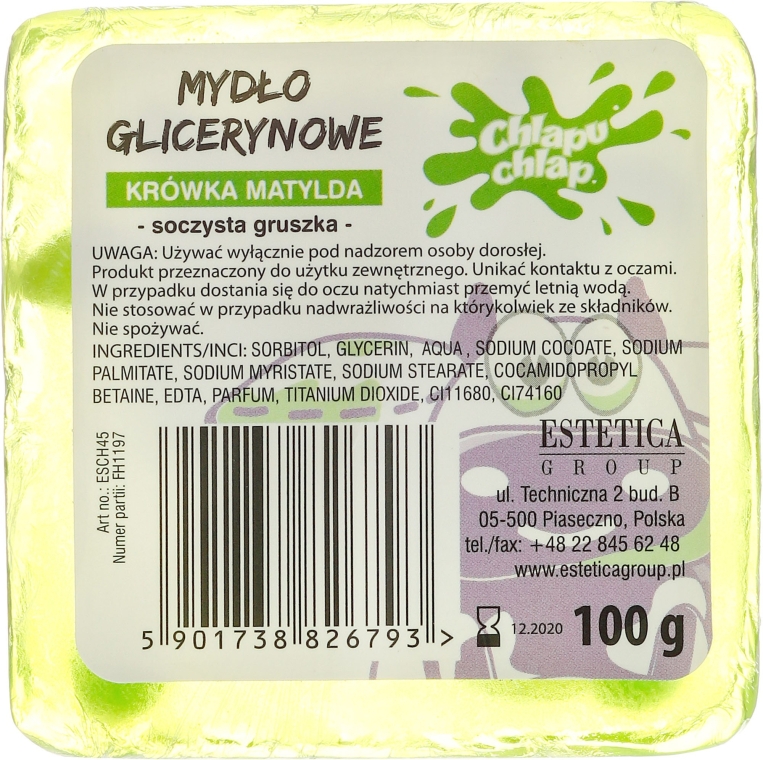 Глицериновое мыло "Коровка" - Chlapu Chlap Glycerine Soap — фото N2