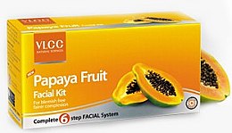 Парфумерія, косметика Набір - VLCC Papaya Fruit (peeling/7g + gel/10g + cr/10g + mask/10g + lotion/10g)