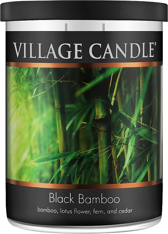 Ароматическая свеча "Черный бамбук" - Village Candle Black Bamboo — фото N1