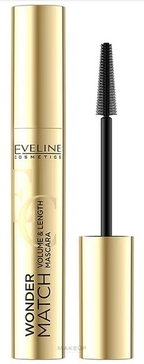 Туш для вій - Eveline Cosmetics Wonder Match Volume Mascara — фото Black