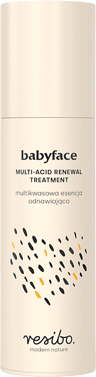 Мультикислотна відновлювальна есенція для обличчя - Resibo Babyface Multi-Acid Renewal Treatment — фото N1