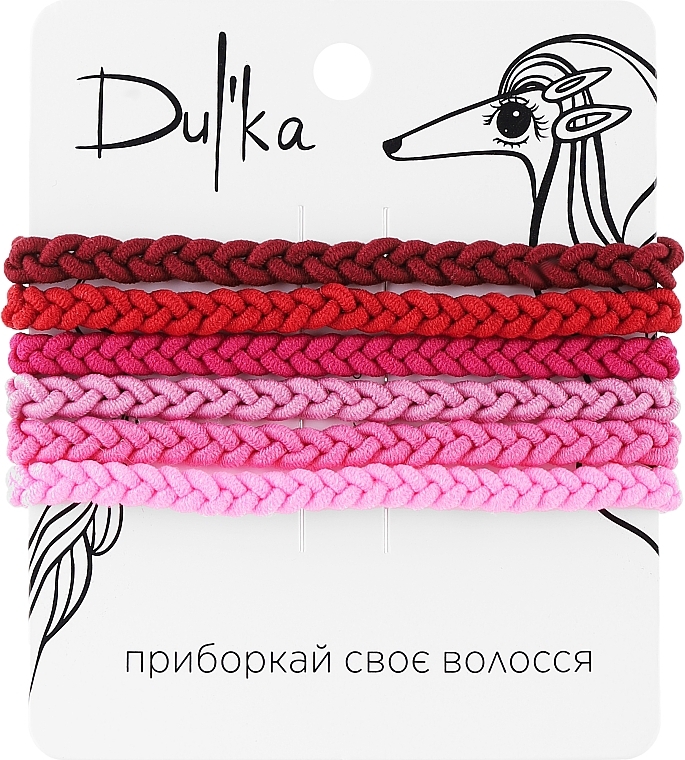 Набір різнобарвних гумок для волосся UH717722, 6 шт - Dulka — фото N1