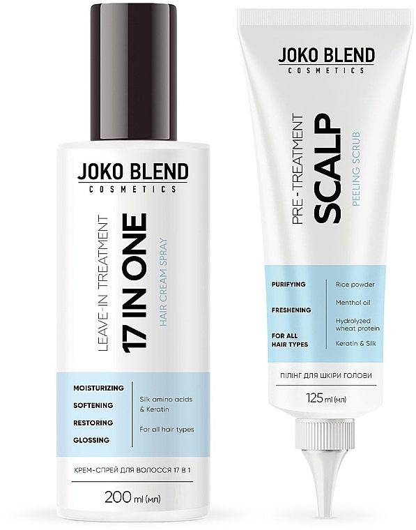 Набір для догляду за волоссям - Joko Blend Advanced Treatment (cr/spray/200ml + h/peel/125ml) — фото N1