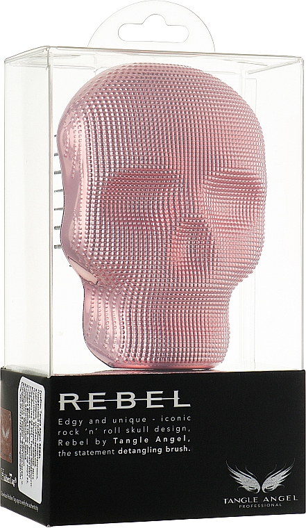 Расческа для волос - Tangle Angel Rebel Brush Pink Chrome — фото N4