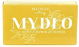 Мыло оливковое с золотом - Koszyczek Natury — фото N1