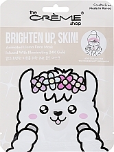 Маска для лица - The Creme Shop Brighten Up Skin! Animated Llama Face Mask — фото N1