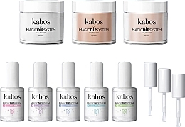 Набор, 11 продуктов - Kabos Magic Dip System Nude Set — фото N2