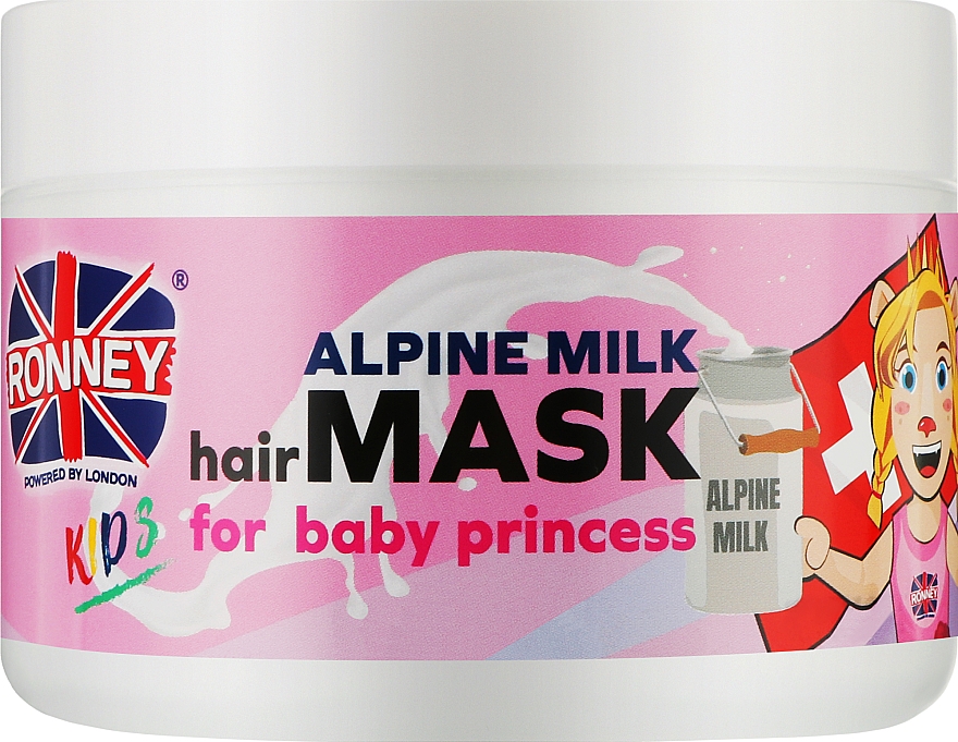 Детская маска для волос "Альпийское молоко" - Ronney Professional Kids On Tour To Switzerland Hair Mask