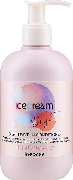 УЦІНКА Живильний незмивний кондиціонер для волосся - Inebrya Ice Cream Dry-T Leave-In Conditioner * — фото N1