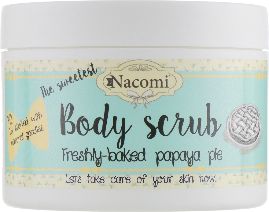 Пилинг-скраб для тела "Запеченный пирог из папайи" - Nacomi Body Scrub Freshly Baked Papaya Pie — фото N1
