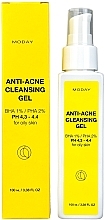 Очищающий гель для проблемной кожи с BHA, PHA кислотами и витамином Е - MODAY Anti-Acne Cleansing Gel — фото N1