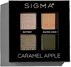 Палетка теней - Sigma Beauty Caramel Apple Eyeshadow Quad — фото N3