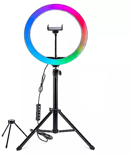 Світлодіодна кільцева лампа - Rio-Beauty RGB Makeup & Vlogging LED Ring Light — фото N1