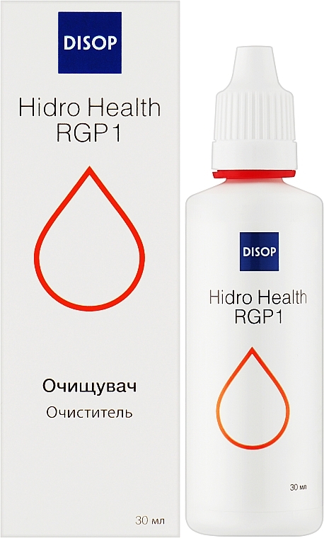 Розчин для жорстких контактних лінз, 30 мл - Disop Hidro Health RGP1 — фото N2