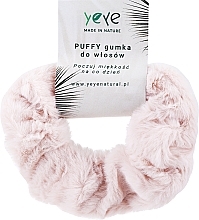 Резинка для волос, розовая - Yeye Puffy — фото N1