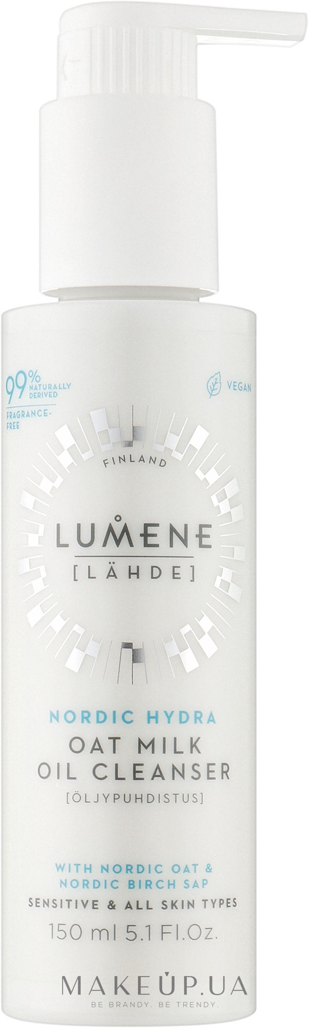 Очищувальна олія з вівсяним молоком - Lumene Nordic Hydra Oat Milk Oil Cleanser — фото 150ml