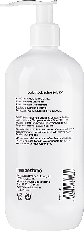 Емульсія-активатор для масажу - Mesoestetic Bodychock Active Solution — фото N2