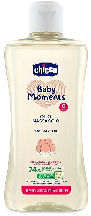 Олія для масажу для чутливої шкіри - Chicco Baby Moments 