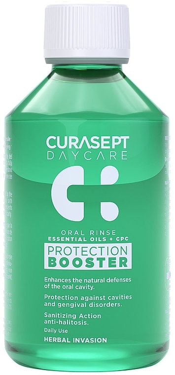 Ополаскиватель для полости рта - Curaprox Curasept Daycare Protection Booster Herbal Invasion — фото N1