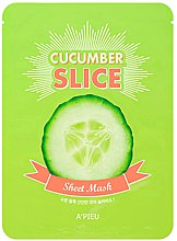 Парфумерія, косметика Набір круглих масок у формі нарізаного огірка - A'pieu Slice Sheet Mask Cucumber
