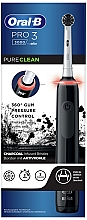 Электрическая зубная щетка, черная - Oral-B Pro 3 3000 Pure Clean Toothbrush — фото N3