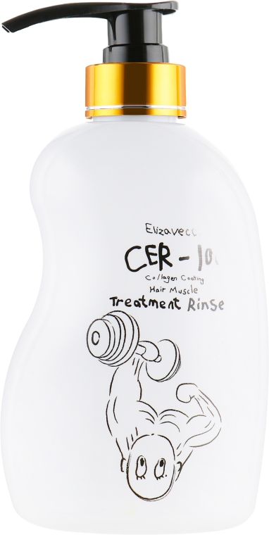 Бальзам-ополаскиватель для волос - Elizavecca CER-100 Collagen Coating Hair Muscle Treatment Rinse — фото N2