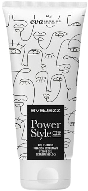 Фиксирующий гель для волос - Eva Profesional EvaJazz Power Style Fixing Gel Limited Edition — фото N1