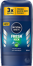 Парфумерія, косметика Антиперспірант-стік для чоловіків - NIVEA MEN Fresh Kick 48H Antiperspirant