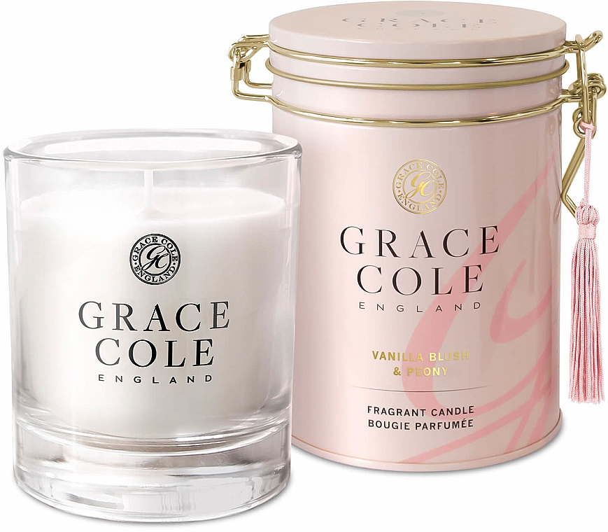 Ароматизированная свеча - Grace Cole Vanilla Blush & Peony — фото N1