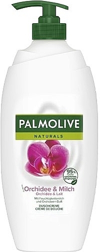 Крем-гель для душа - Palmolive Naturals Orchid&Milk Shower Cream (с помпой) — фото N1