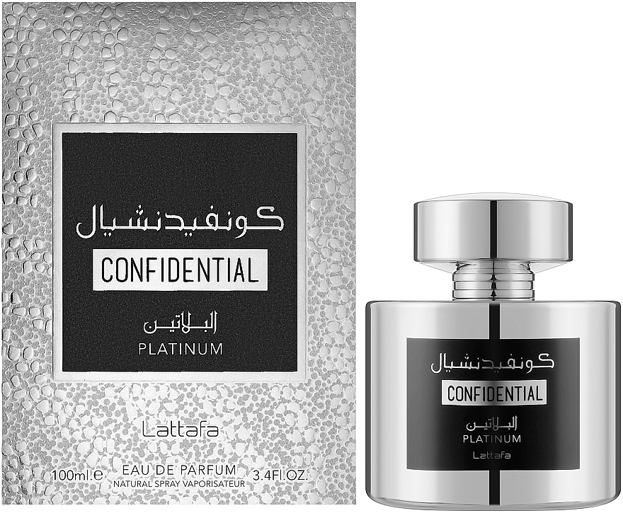 Lattafa Perfumes Confidential Platinum - Парфюмированная вода — фото N2