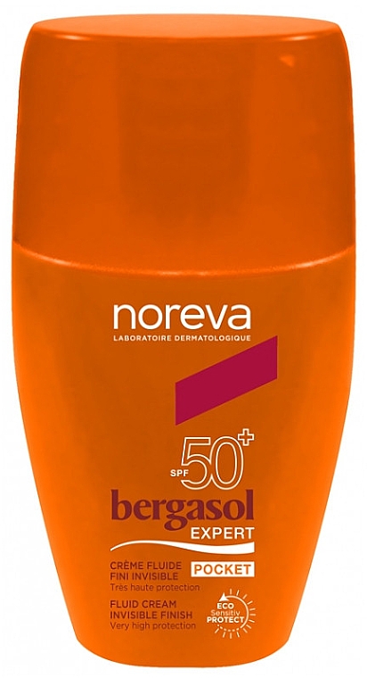 Водостойкий солнцезащитный крем-невидимка для тела - Noreva Laboratoires Bergasol Expert Cream Invisible Finish Fluid SPF50+ — фото N1