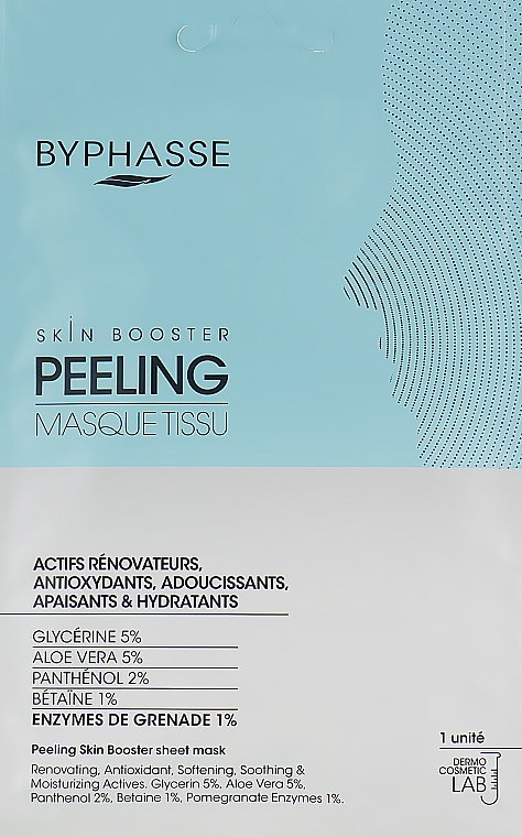 Тканинна маска-пілінг - Byphasse Skin Booster Peeling Mask
