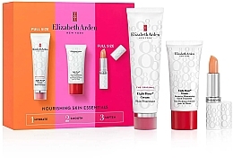 Духи, Парфюмерия, косметика Набор - Elizabeth Arden Eight Hour Nourishing Skin Essentials (b/cr/50ml + h/cr/30ml + lip/balm/3,7g)