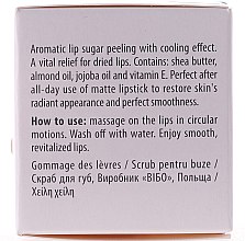 Цукровий пілінг для губ - Wibo Aromatic Sugar Lip Peeling — фото N2