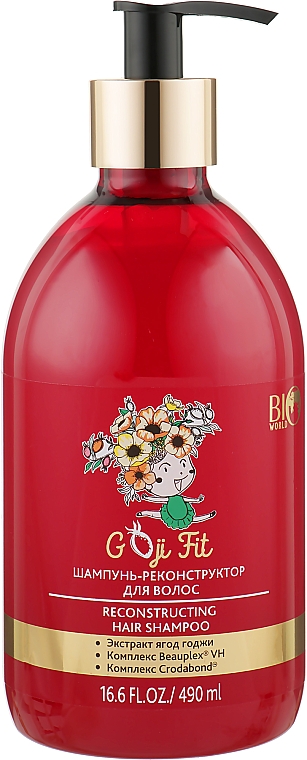 Шампунь-реконструктор для волосся - Bio World Goji Reconstructing Hair Shampoo