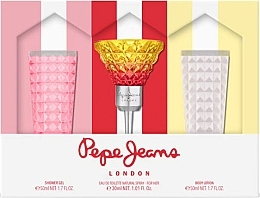 Духи, Парфюмерия, косметика Pepe Jeans Cocktail Edition For Her - Набор (edt/30ml + b/lot/50ml + sh/gel/50ml)