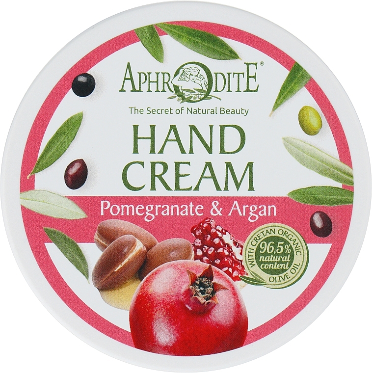Крем для рук с маслом арганы и экстрактом граната - Aphrodite Argan and Pomegranate Hand Cream — фото N1