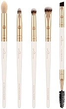 Набір пензлів для макіяжу, 8 шт. - Luvia Cosmetics Prime Vegan Champagne Brush Set — фото N3