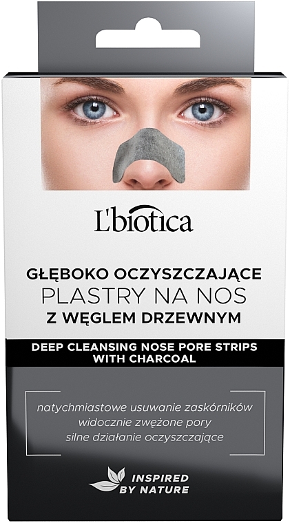 Полоски для носа "Глубокое очищение" - L'biotica Home Spa — фото N4