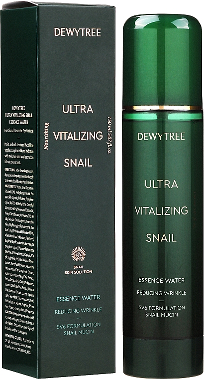 Улиточный тонер - Dewytree Ultra Vitalizing Snail Essence Water — фото N2