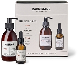 Духи, Парфюмерия, косметика Набор для бритья - Barberians. Copenhagen The Beard Box (b/shm/200ml + b/oil/30ml)