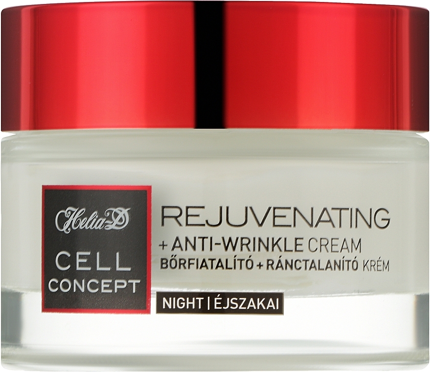 Крем нічний для обличчя проти зморшок, 65+ - Helia-D Cell Concept Cream — фото N5