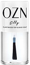 Парфумерія, косметика Верхнє та базове покриття для нігтів - OZN Elly Plant-Based Top & Base Coat