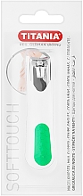 Духи, Парфюмерия, косметика Книпсер для ногтей хромированный, белый с зеленым - Titania