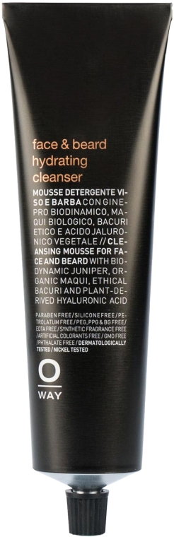 Средство для очищения и увлажнения лица и бороды - Oway Man Face & Beard Hydrating Cleanser — фото N1